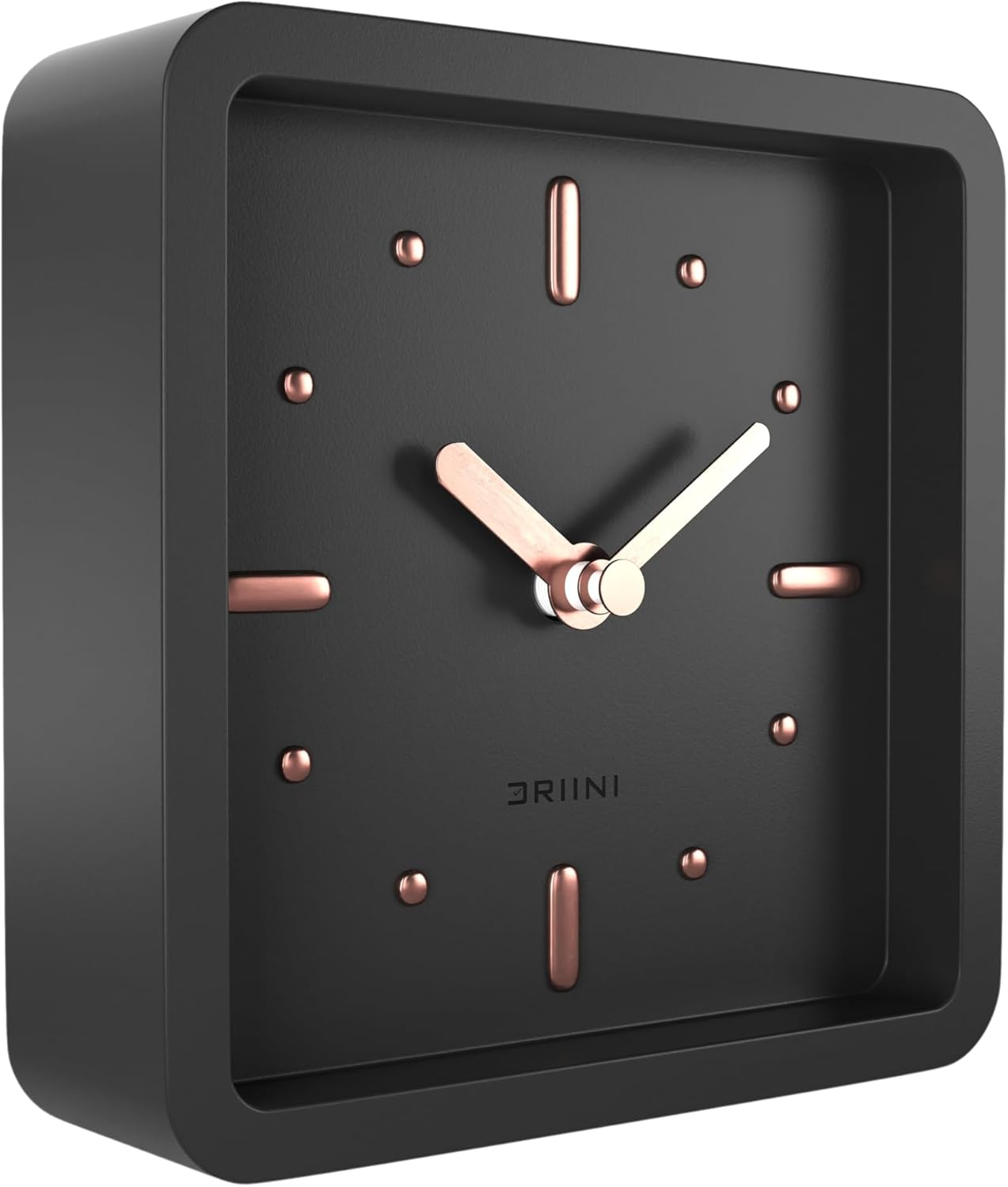 Driini Modern Mid Century Desk & Shelf Clock for Mantle, Bedroom Nightstand
