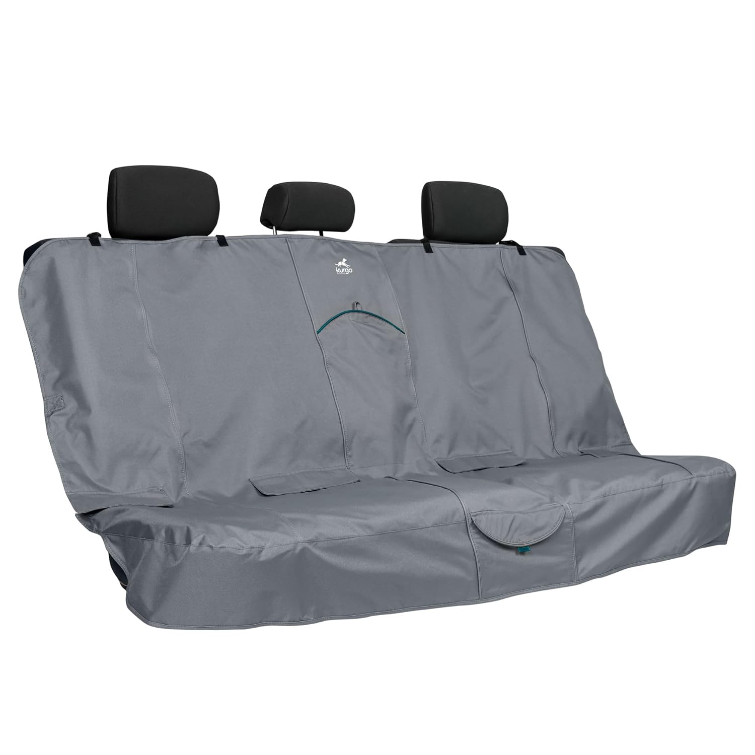 Charcoal Grey Waterproof SUV Bench Seat Cover for Pets, 63" Wide