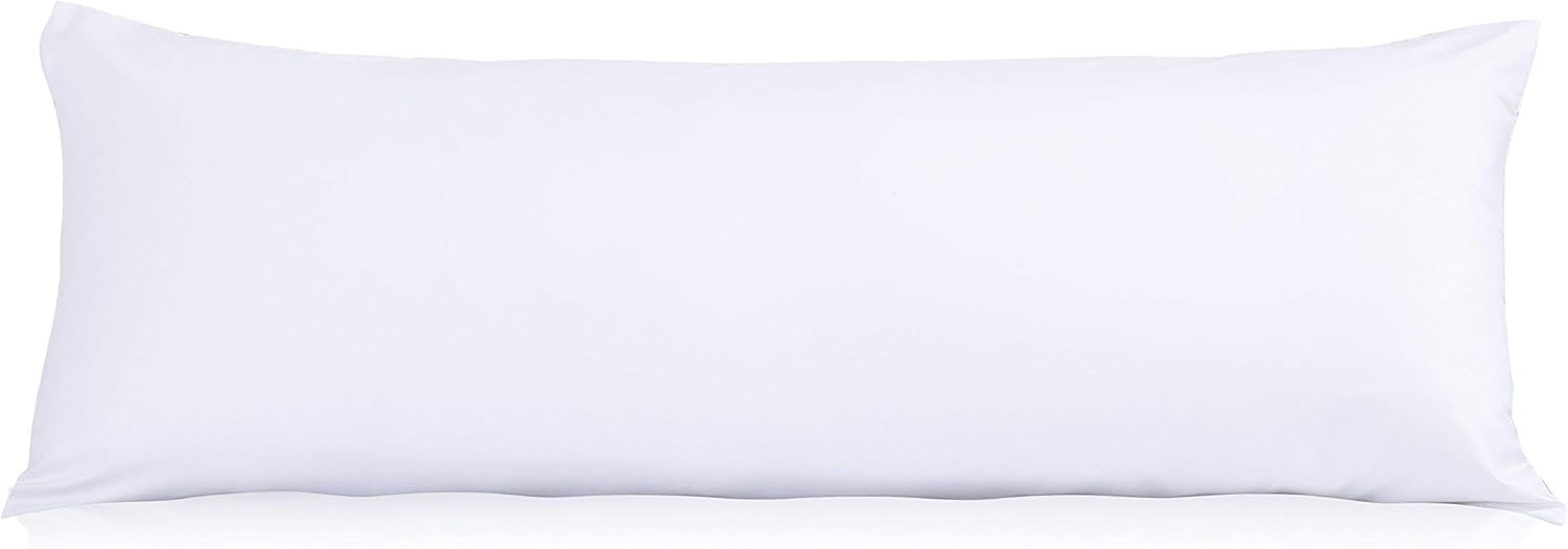 EVOLIVE Ultra Soft Microfiber Body Pillow, Long Side Sleeping Pillow(off white)
