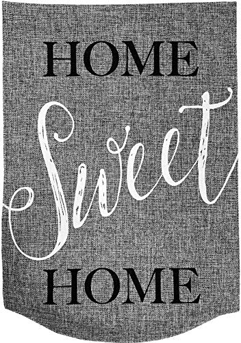 Home Sweet Home Multicolor Burlap Garden Flag 12.5" x 18"