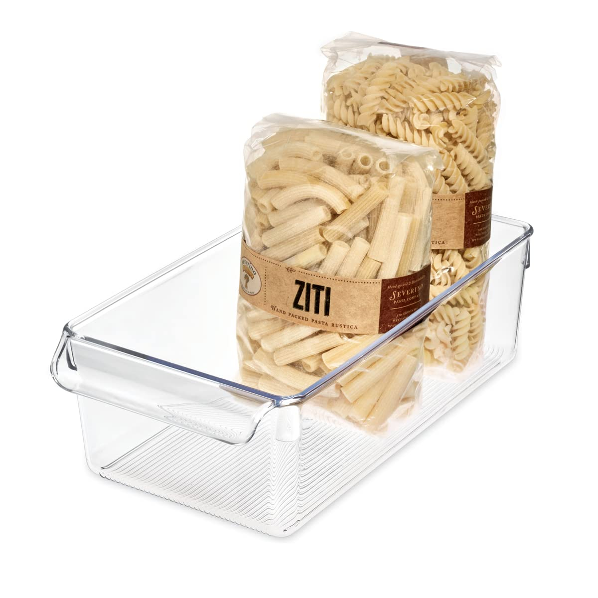 iDesign Clear Storage Bin 3.5 in. H X 6 in. W X 11.5 in. D Stackable