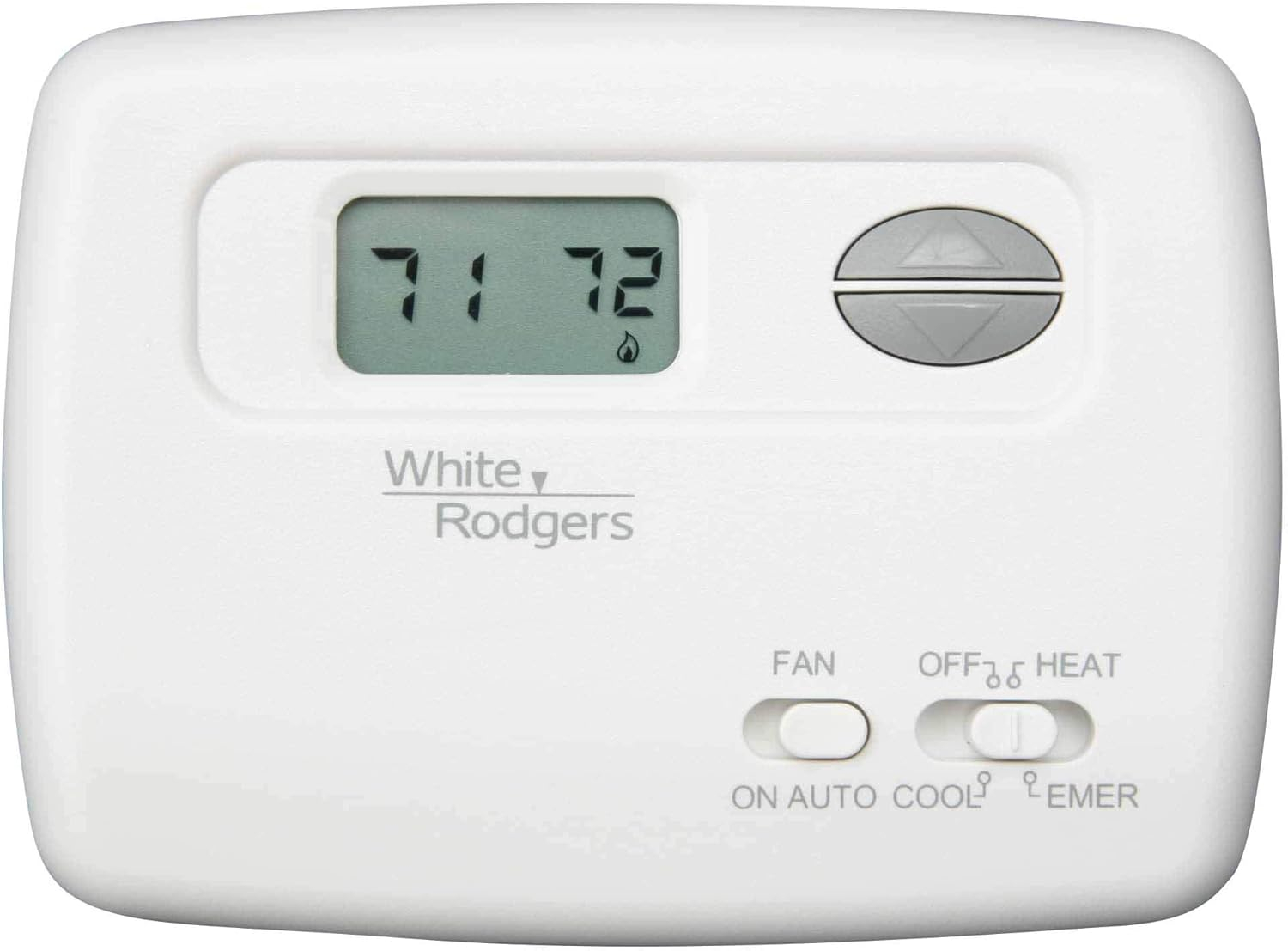 White Rodgers 2H/1C 24V Non-Programmable Digital Thermostat 1F79-111