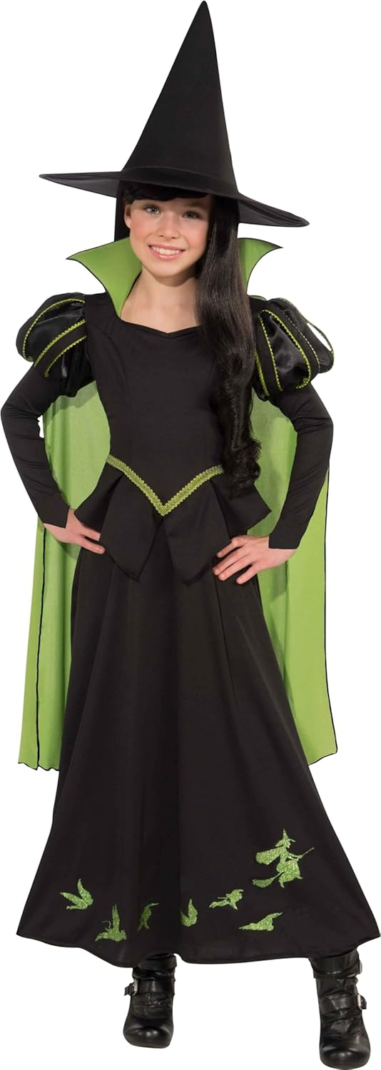 Rubie's Wizard of Oz Wicked Witch of the West Girl's Halloween Fancy-Dress Costume for Child, S