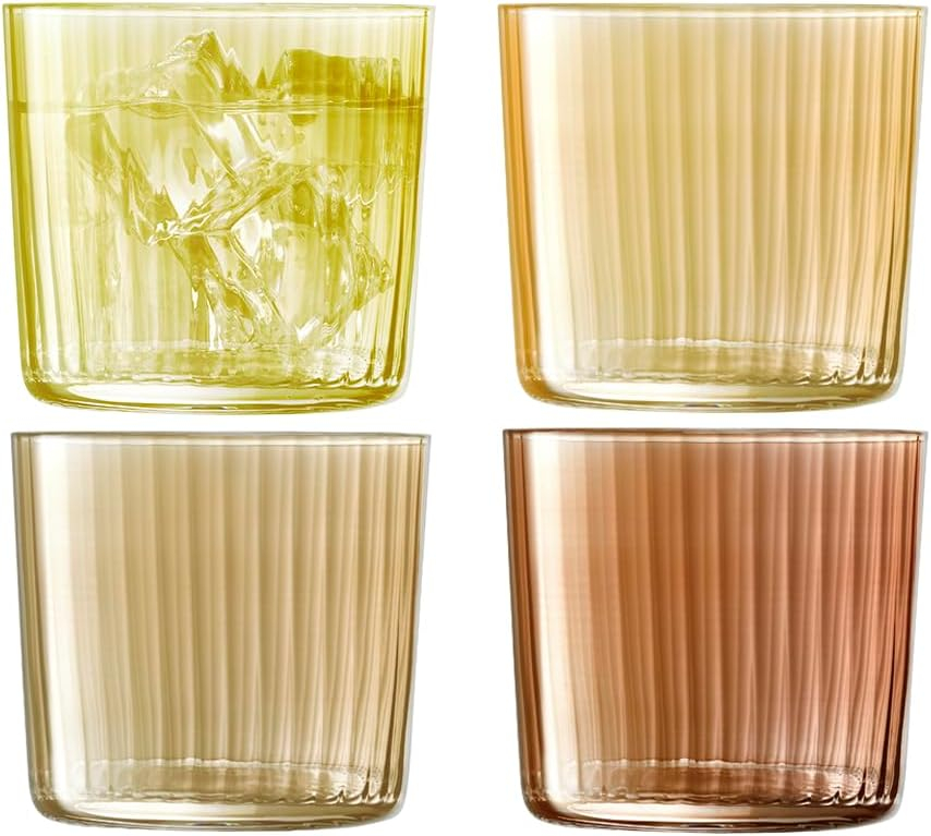 LSA International Gems Coloured Tumblers, 10.5 fl oz, Amber