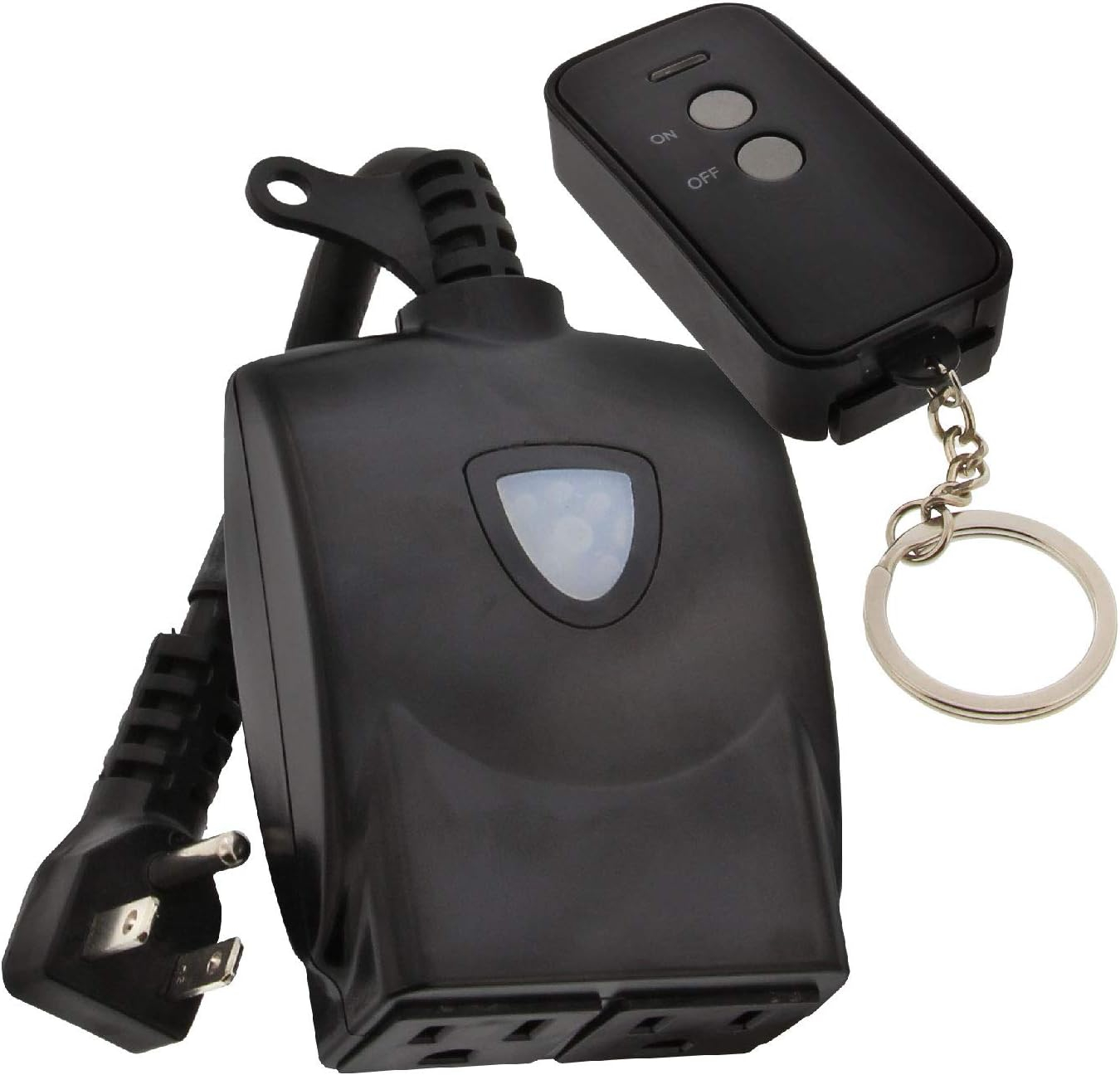 AmerTac RFK306LC Outdoor Wireless Remote & Plug-In Receiver Kit, Black
