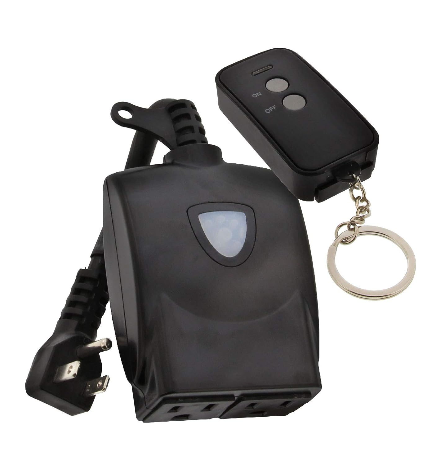 AmerTac RFK306LC Outdoor Wireless Remote & Plug-In Receiver Kit, Black
