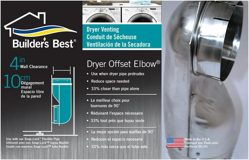Dryer Venting. Offset Elbow, Dryer