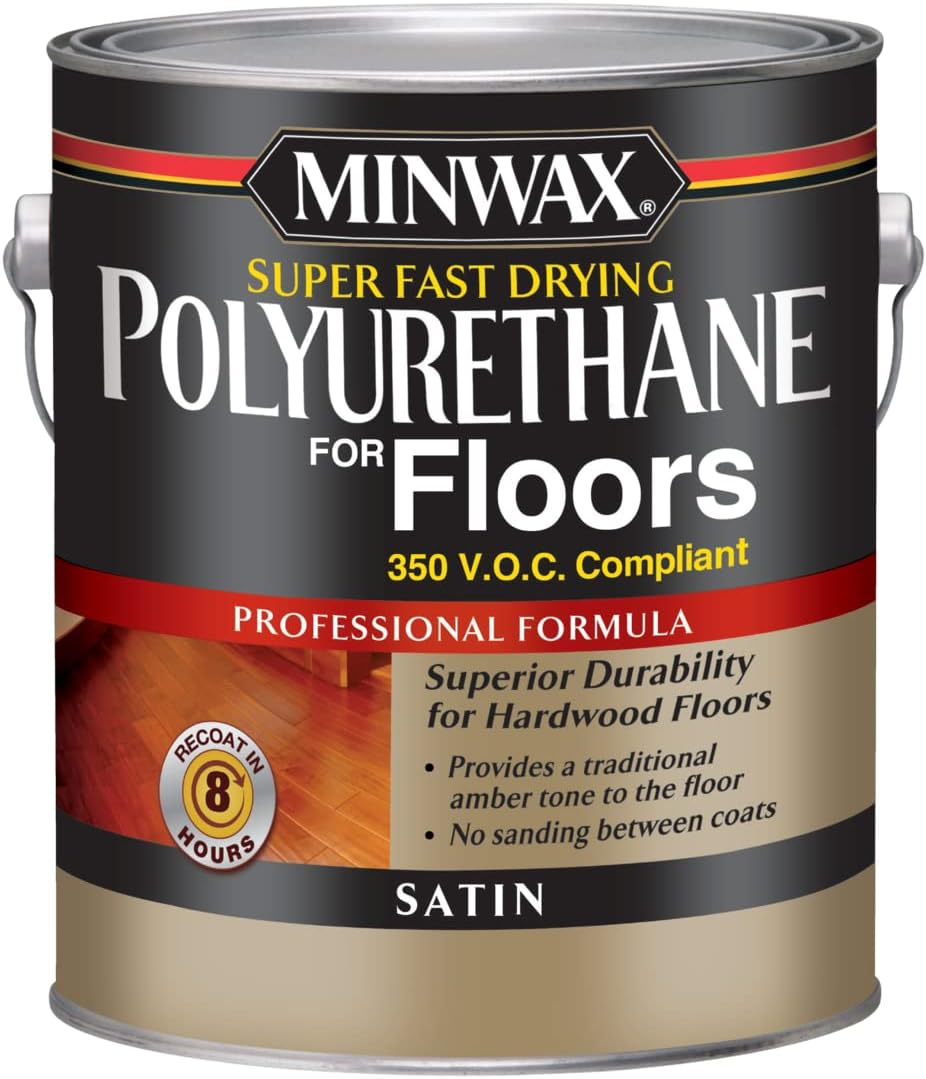 Minwax Satin Clear Oil-Based Fast-Drying Polyurethane Floor Varnish 1 gal
