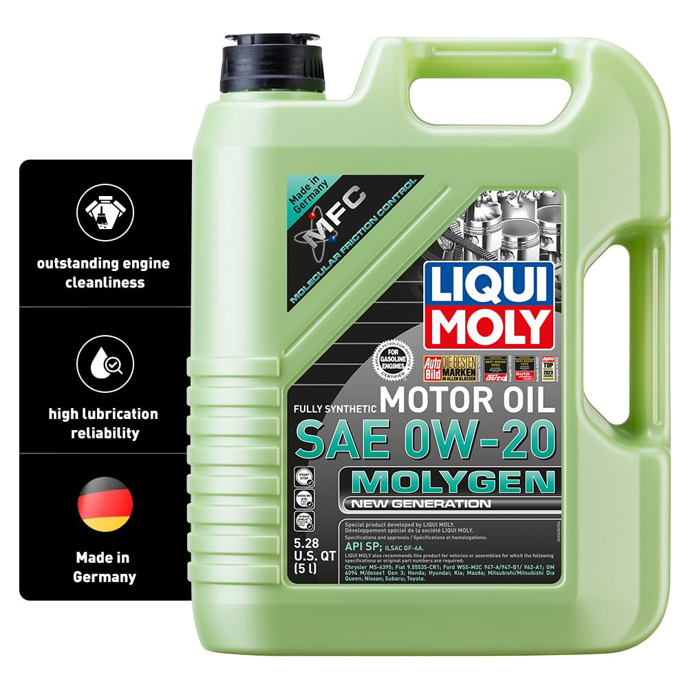 Liqui Moly Molygen New Generation SAE 0W-20 | 5 Liter | Fully synthetic engine oil | SKU: 20438