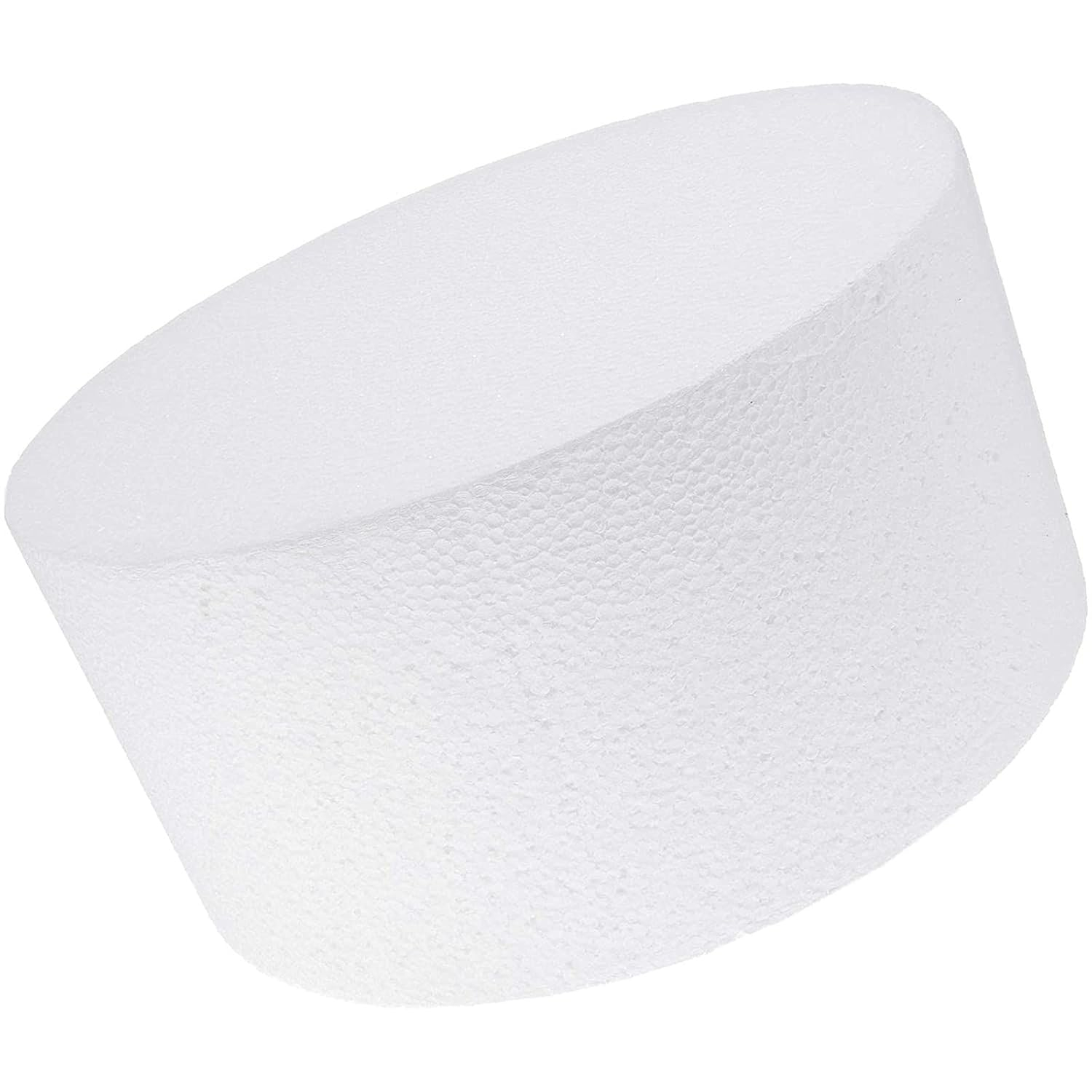 8 Inch Round Cake Dummy, Foam Cake Form (White, 8x4 Inches)