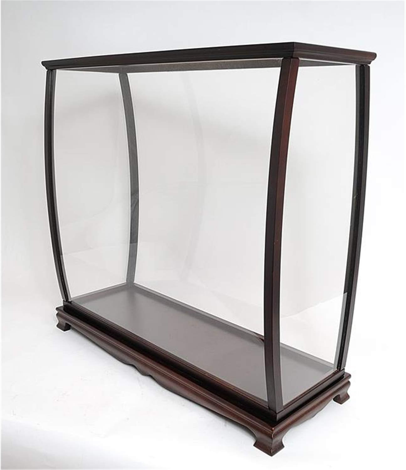 Mahogany and Plexiglass Medium Tall Ship Display Case
