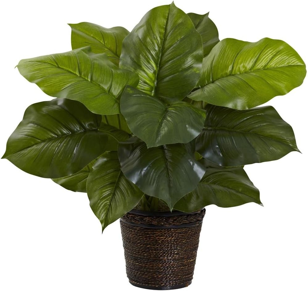 Nearly Natural 29-in Large Leaf Philodendron Silk Plant (Real Touch)"