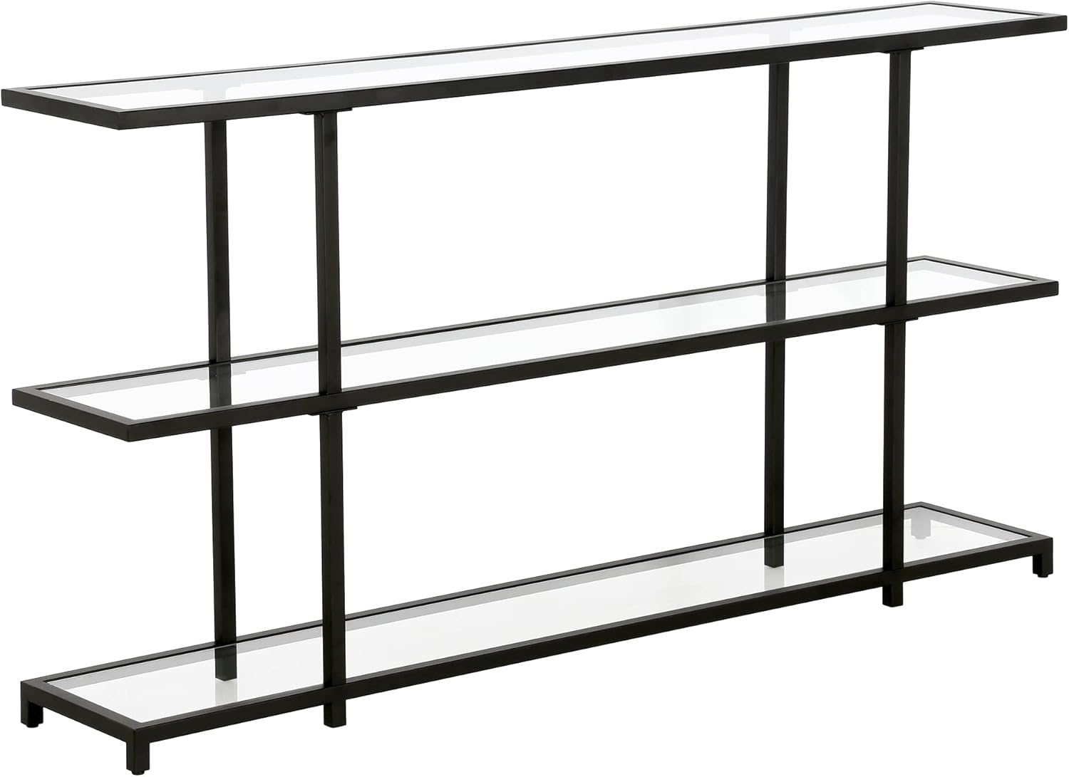 Greenwich 55'' Wide Rectangular Console Table in Blackened Bronze