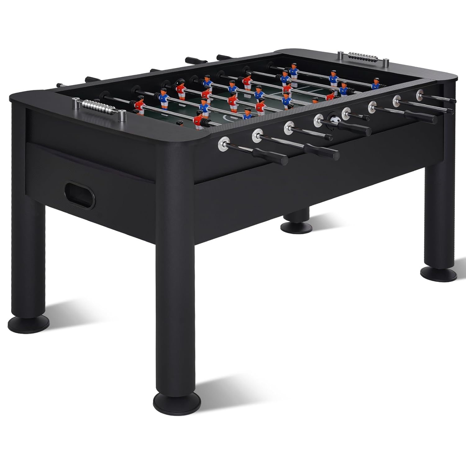 58 Inch Foosball Table, Full Size Competition Soccer Game Table for Adults & Kids, Heavy-Duty Indoor Arcade Table for Game Rooms & Parties