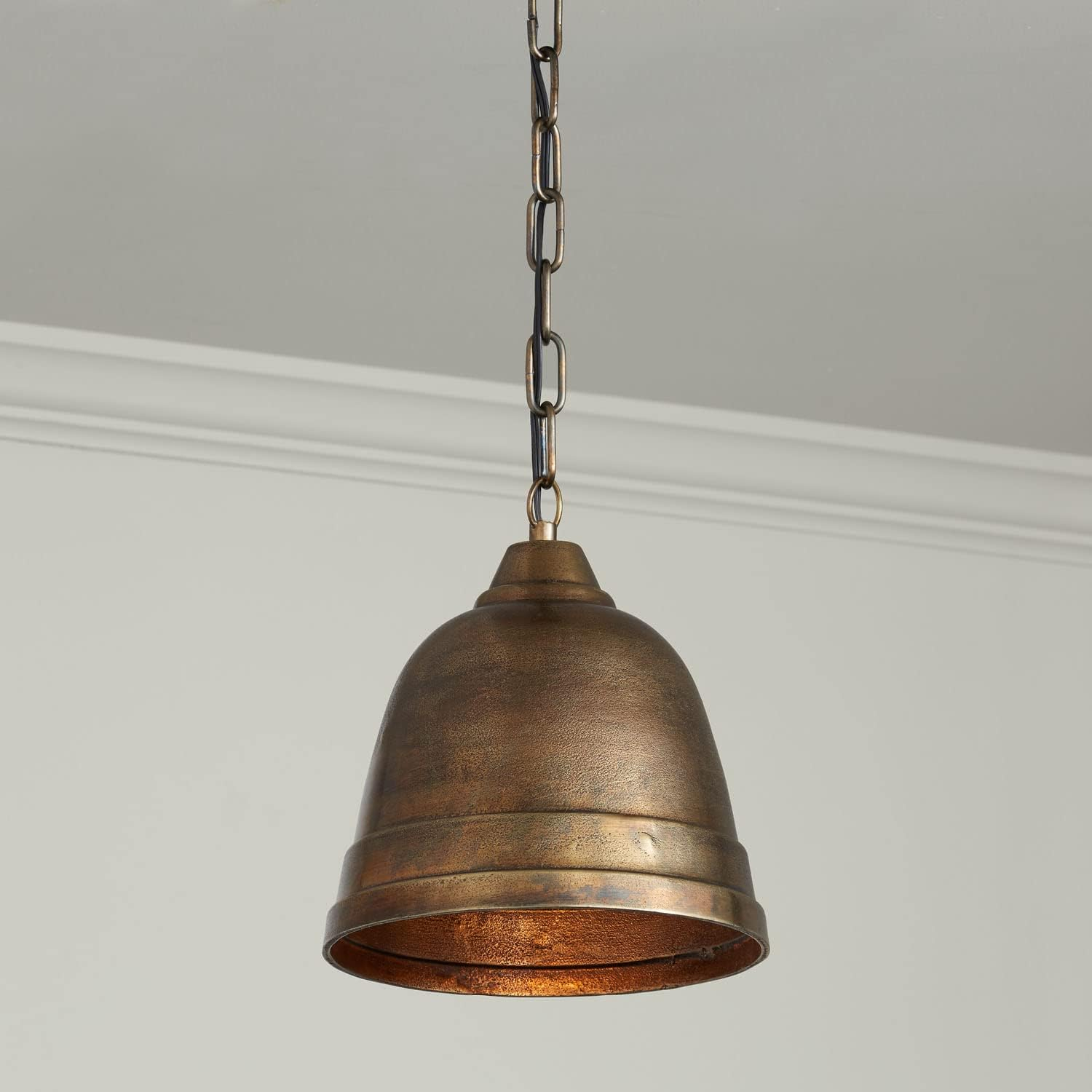 11 Inch 1 Light Pendant In Urban/Industrial Style 10 High By 11 Wide-Oxidized Brass Finish    -Traditional Installation Capital Lighting 335312Xb