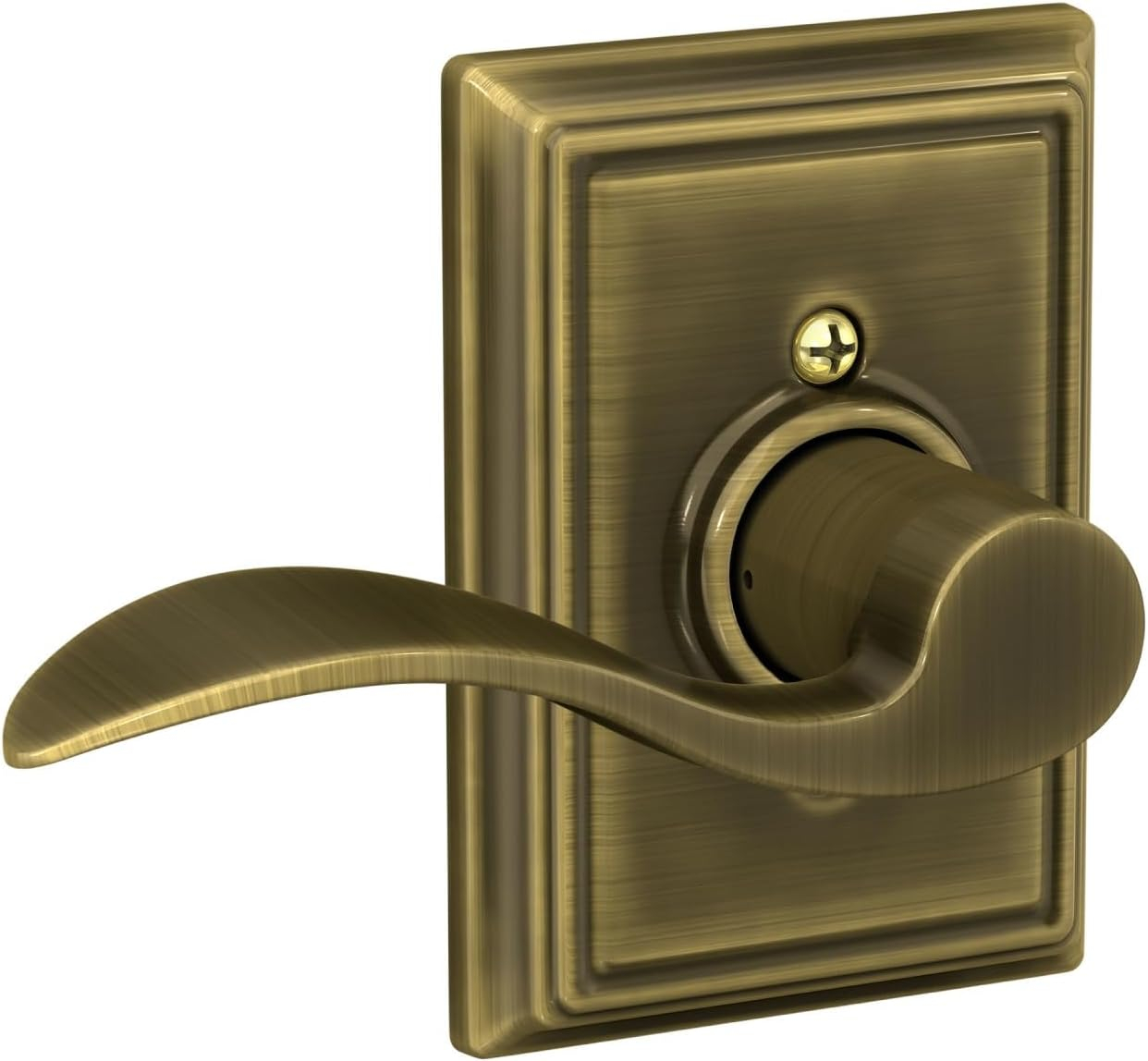 Accent Lever with Addison Trim Non-Turning Lock