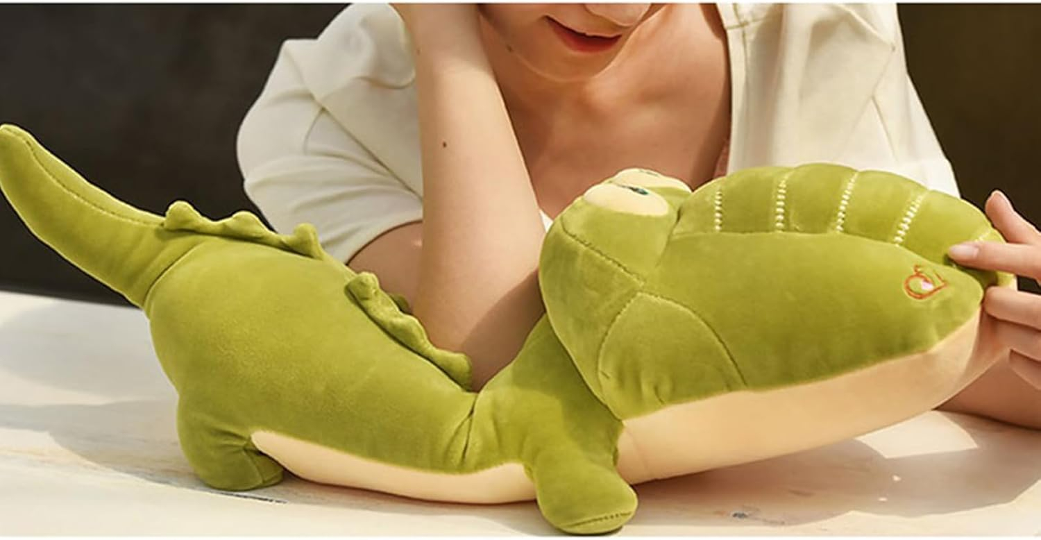 Crocodile Big Hugging Pillow, Soft Alligator Plush Stuffed Animal Toy Gifts for Kids, Birthday, Christmas 25.6"