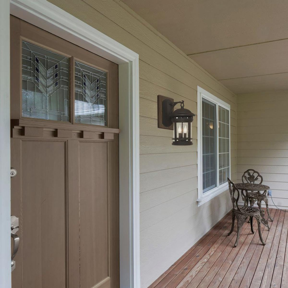 Oil-Rubbed Bronze Mission Style Outdoor Wall Lantern