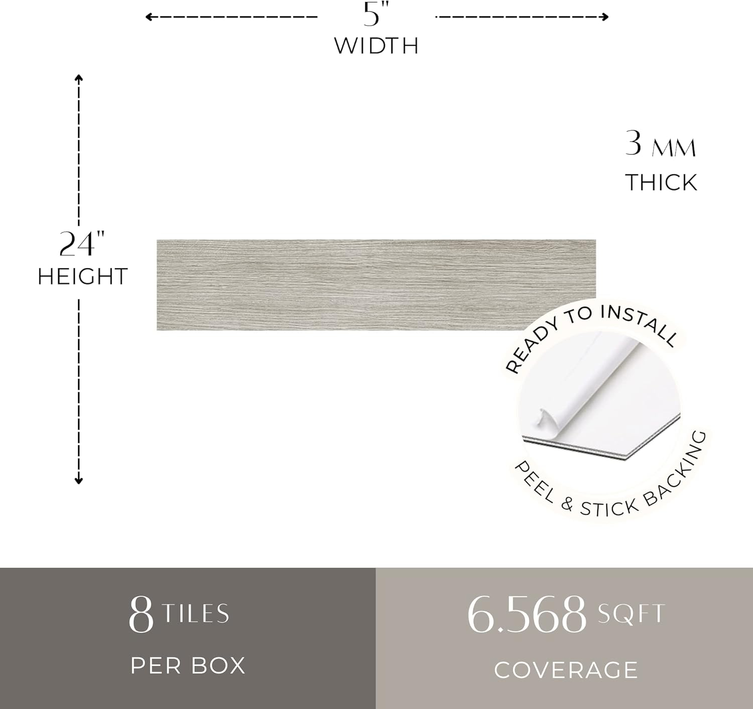 Engineered Stone Peel and Stick Field Tile