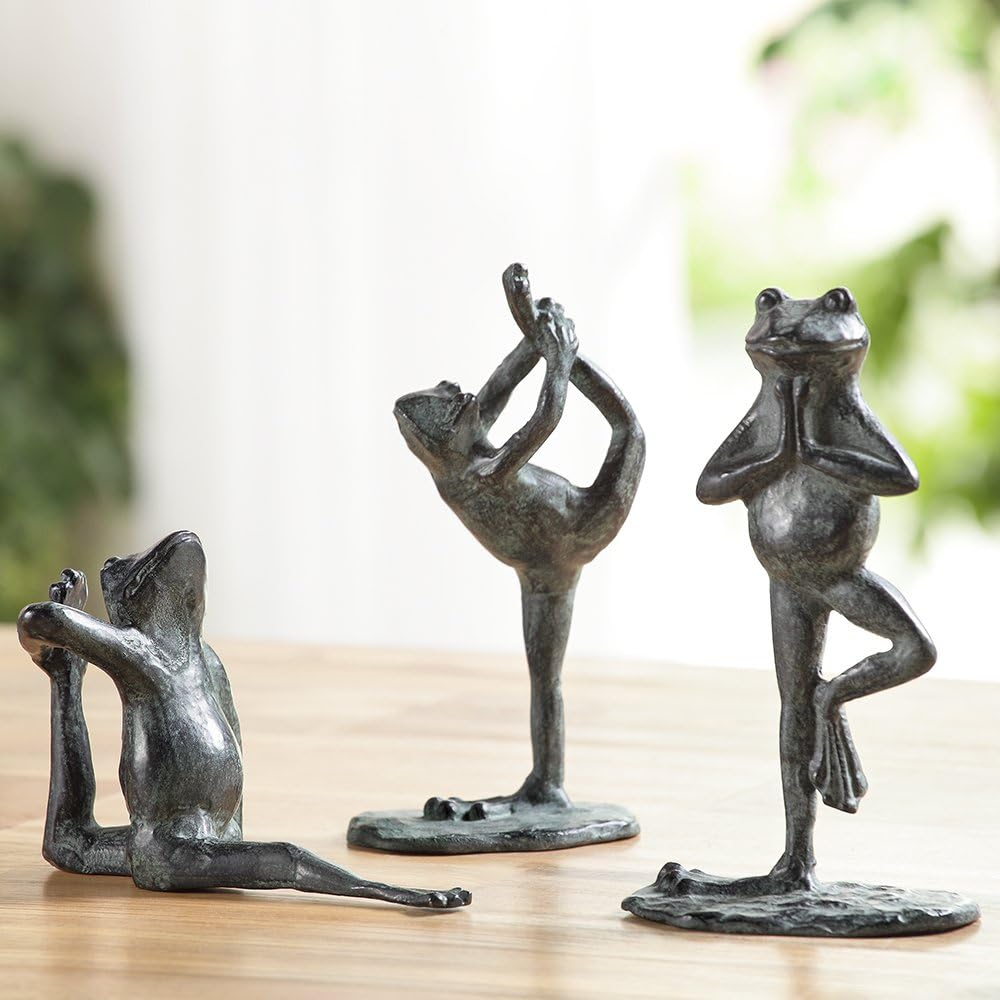 Standing Yoga Frog Shelf Décor