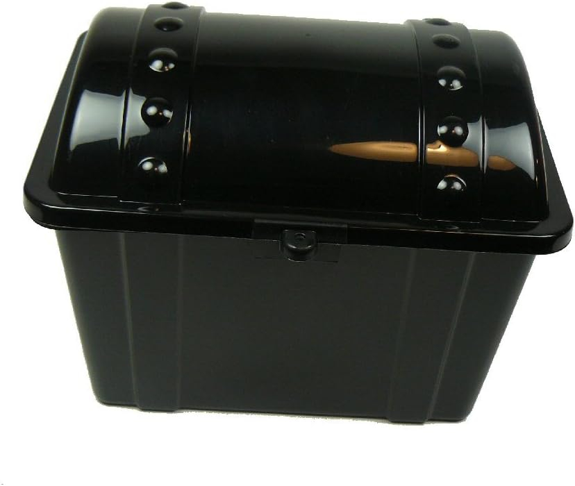 Black Glossy Plastic Junior Treasure Chest