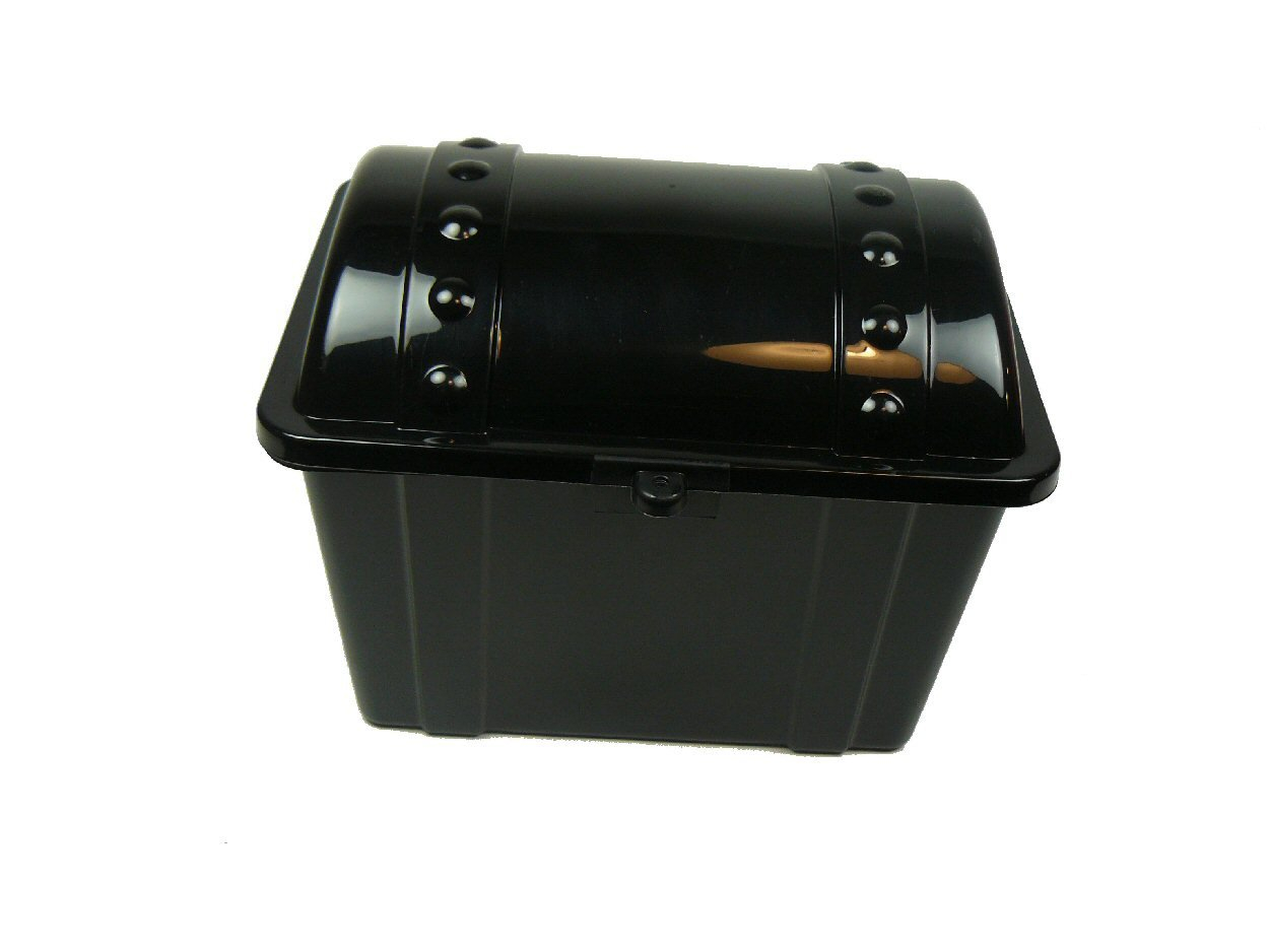 Black Glossy Plastic Junior Treasure Chest