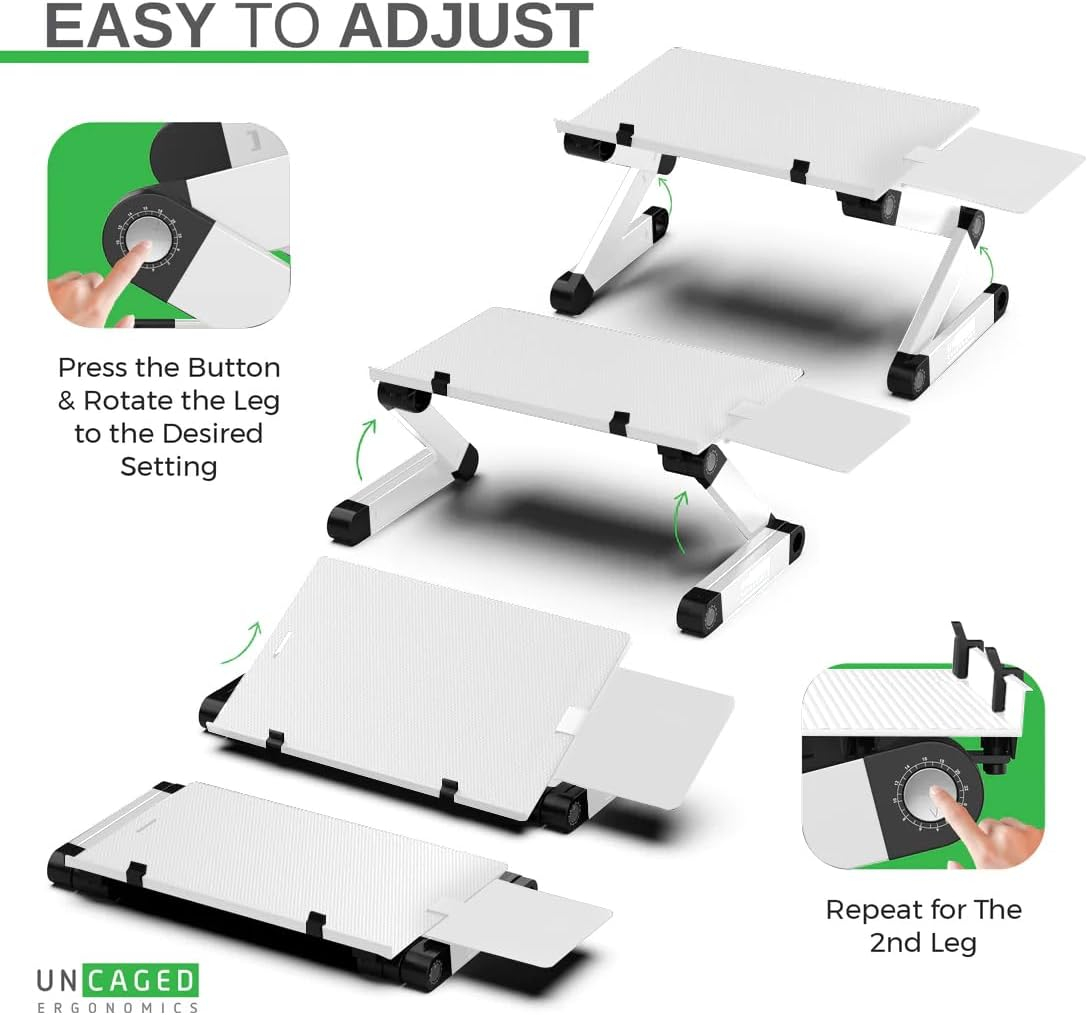 WorkEZ Adjustable Keyboard Stand for Desktop Computer Keyboard Riser for desk Keyboard and Mouse Riser for Standing Adjustable Keyboard and Mouse Stand aluminum ergonomic keyboard tray keyboard shelf