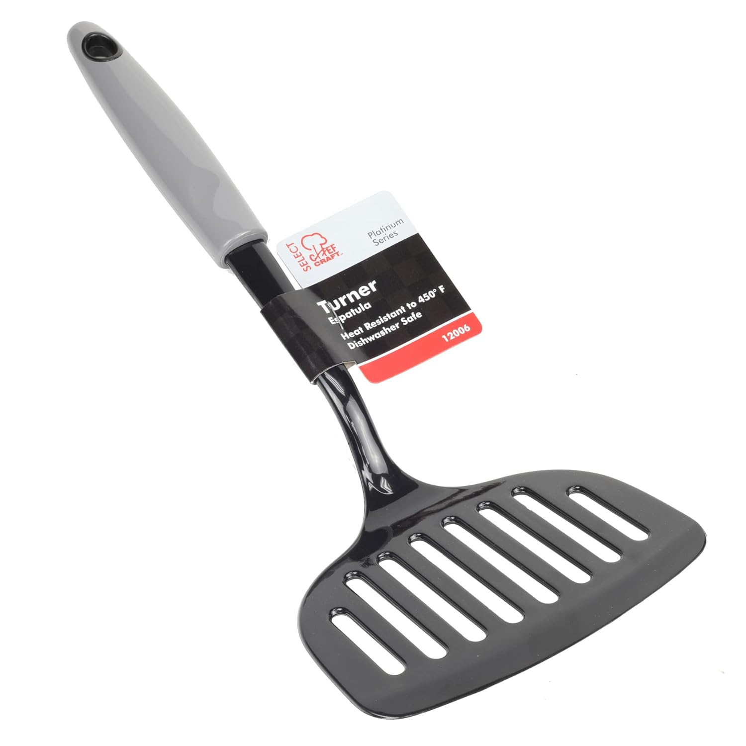 Chef Craft Select Nylon Kitchen Tool and Utensil Set, 8 Piece Set, Gray