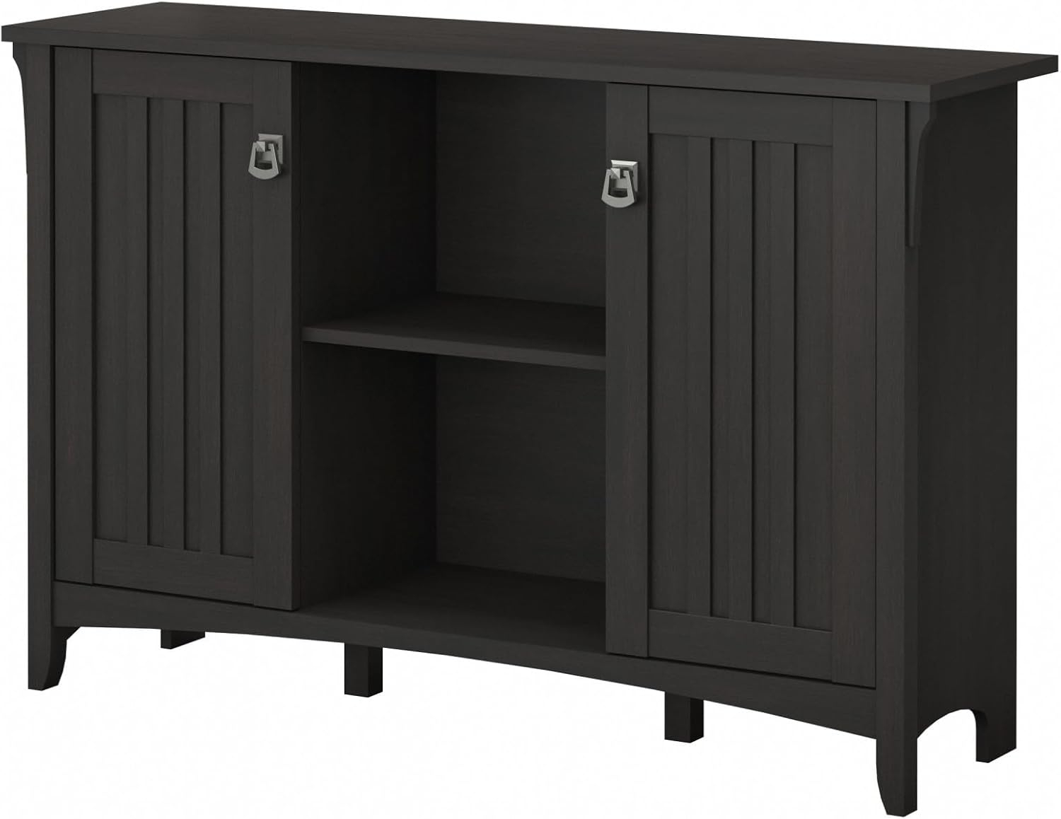 Bush Furniture Salinas Accent Storage Cabinet with Doors, Vintage Black