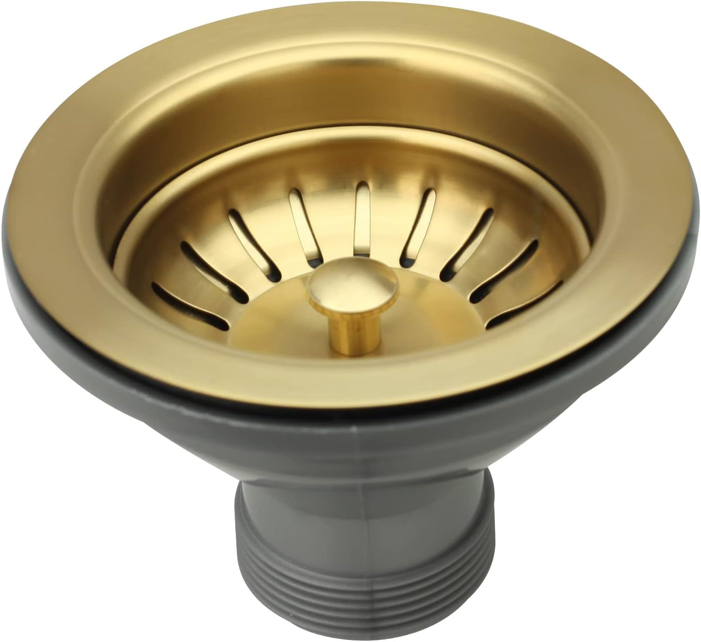 Brushed Gold Brass Kitchen Sink Strainer Stopper