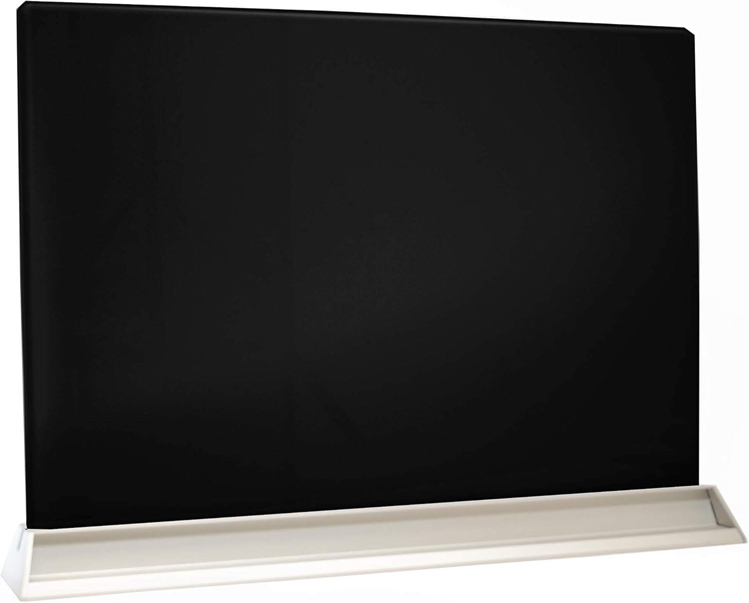 Audio-Visual Direct Magnetic Desktop Memo White Board for Reception & Office (Divider, Black)
