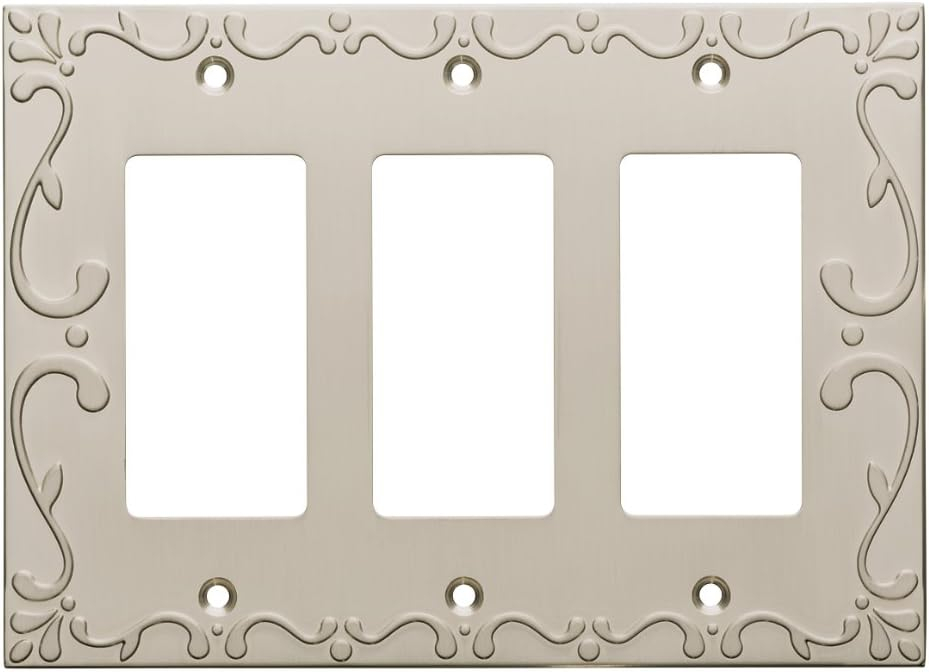 Franklin Brass Classic Lace Triple Rocker Wall Plate