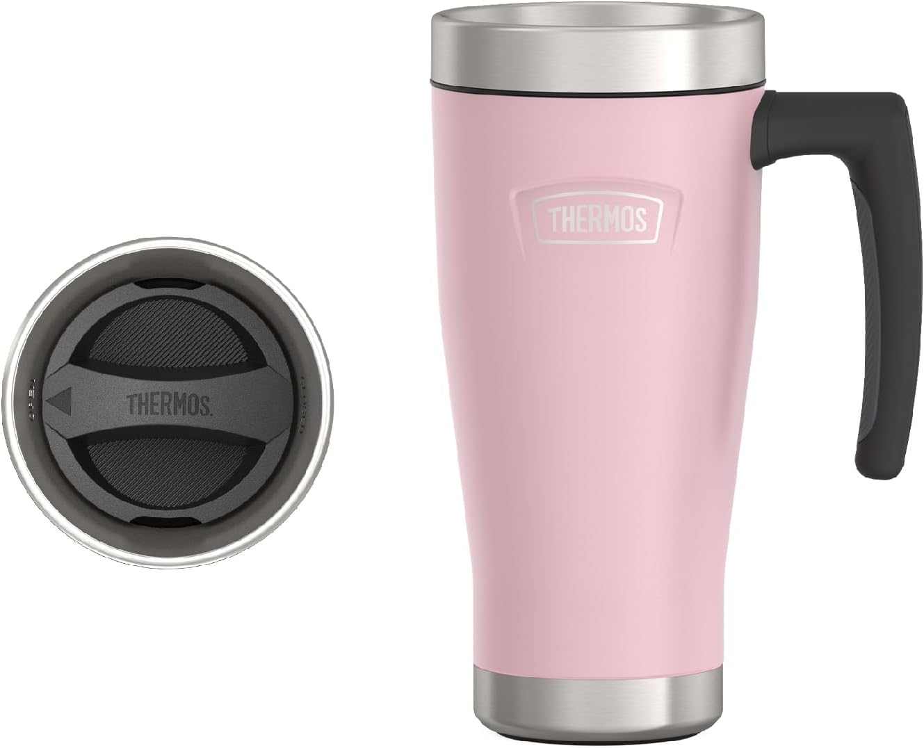 Thermos 16 oz. Icon Stainless Steel Travel Mug - Sunset Pink