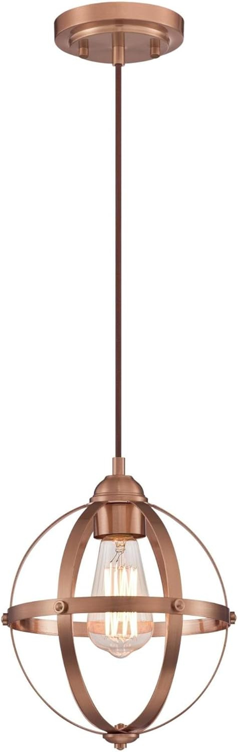 Westinghouse Lighting 6362100 1 Light Mini Pendant, Washed Copper