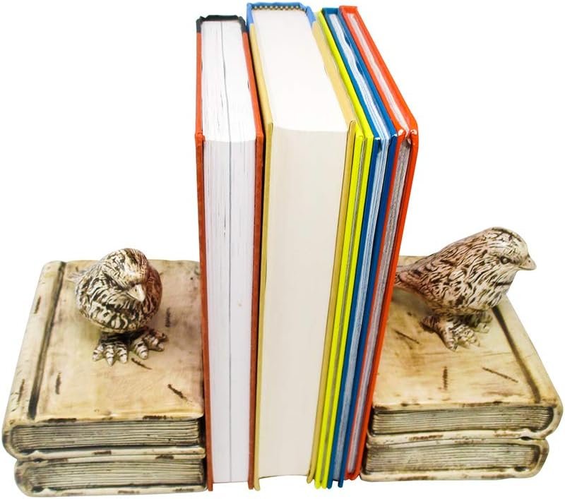 Decorative Bird Bookends for Bookshelf by Trademark Innovations