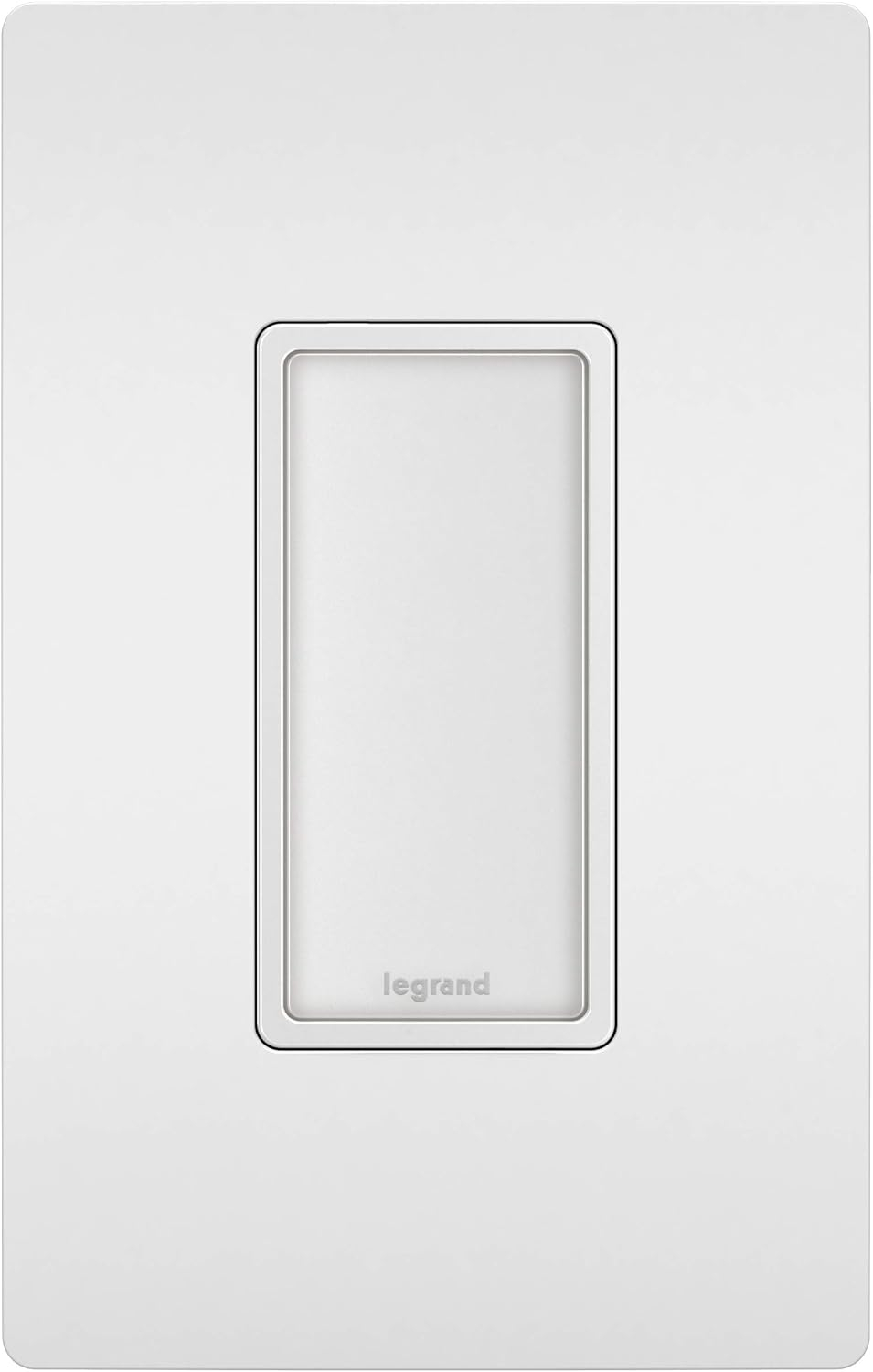 Legrand Radiant NTLFULLWPW Full Adjustable LED Night Light Outlet and Screwless Wall Plate, for Hallways and Stairs, Optional Louver, White (1 Count)