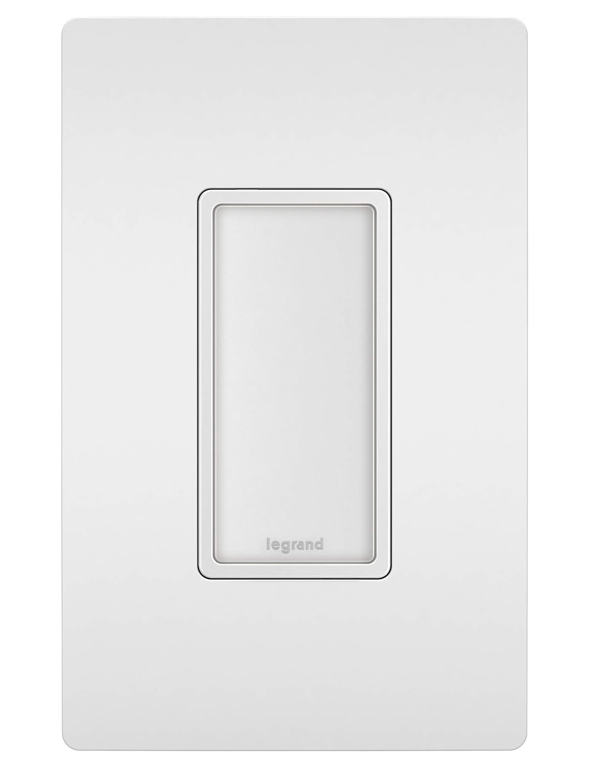 Legrand Radiant NTLFULLWPW Full Adjustable LED Night Light Outlet and Screwless Wall Plate, for Hallways and Stairs, Optional Louver, White (1 Count)