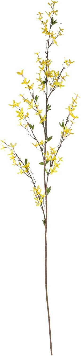 Nearly Natural 55in. Forsythia Artificial Flower (Set of 3), Yellow