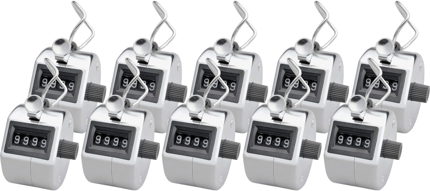 Sparco, SPR24100BX, Finger Ring Tally Counter, 10 / Box, Silver