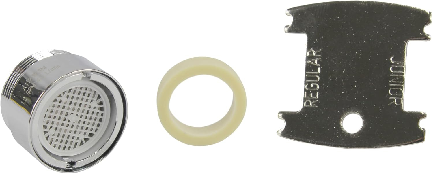 Danco Dual Thread 15/16 in.-27M x 55/64 in.-27F Chrome Faucet Aerator