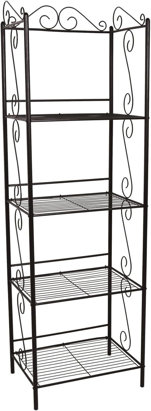 Monarch Bookcase 70"H / Copper Metal Etagere