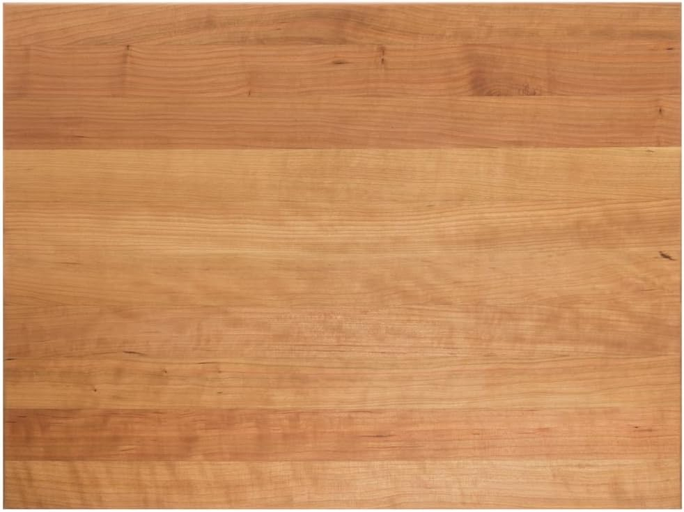 Cherry Wood Rectangular Cutting Board with Handle, 24"