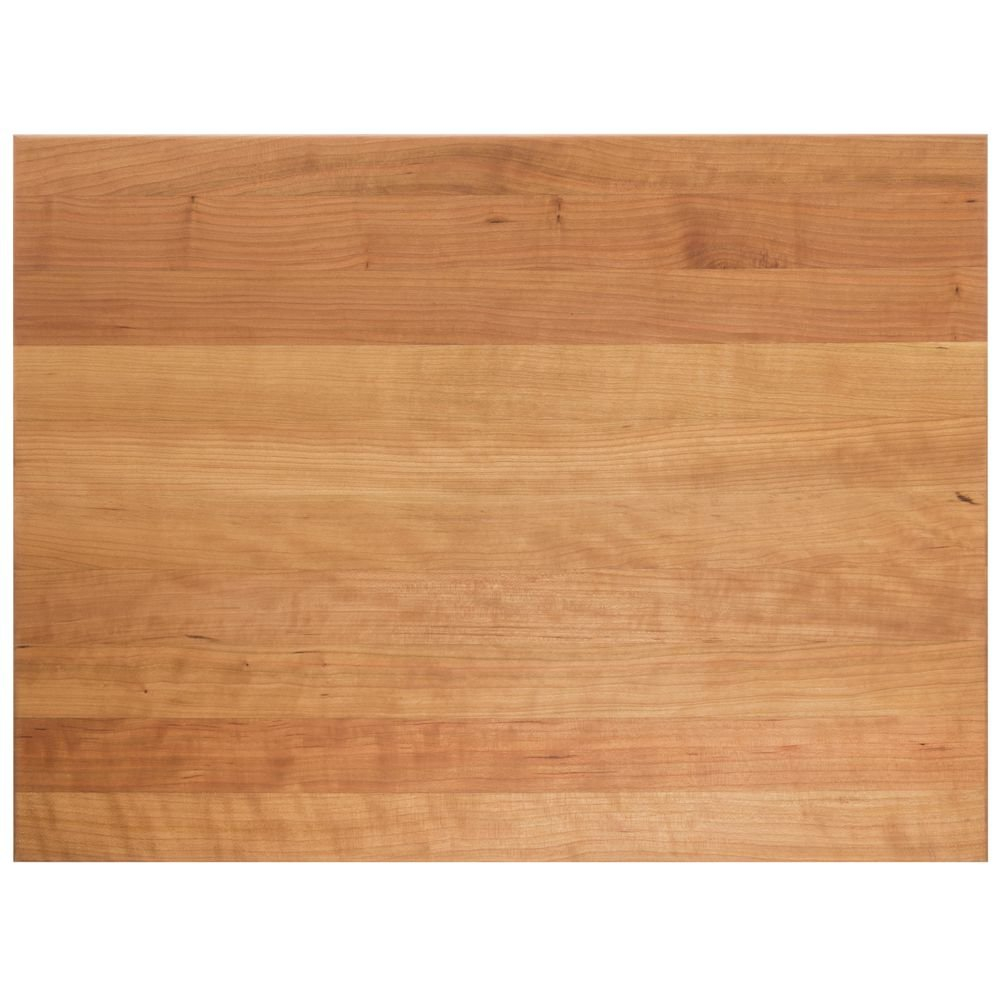 Cherry Wood Rectangular Cutting Board with Handle, 24"