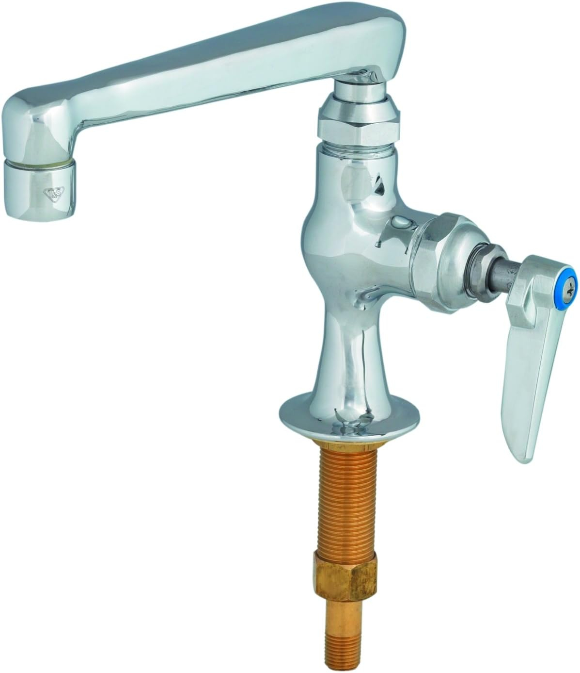 T&S Brass B-0208 Single Pantry Faucet, Single Hole Base, Deck Mount, 6-Inch Cast Spout (Osc6)