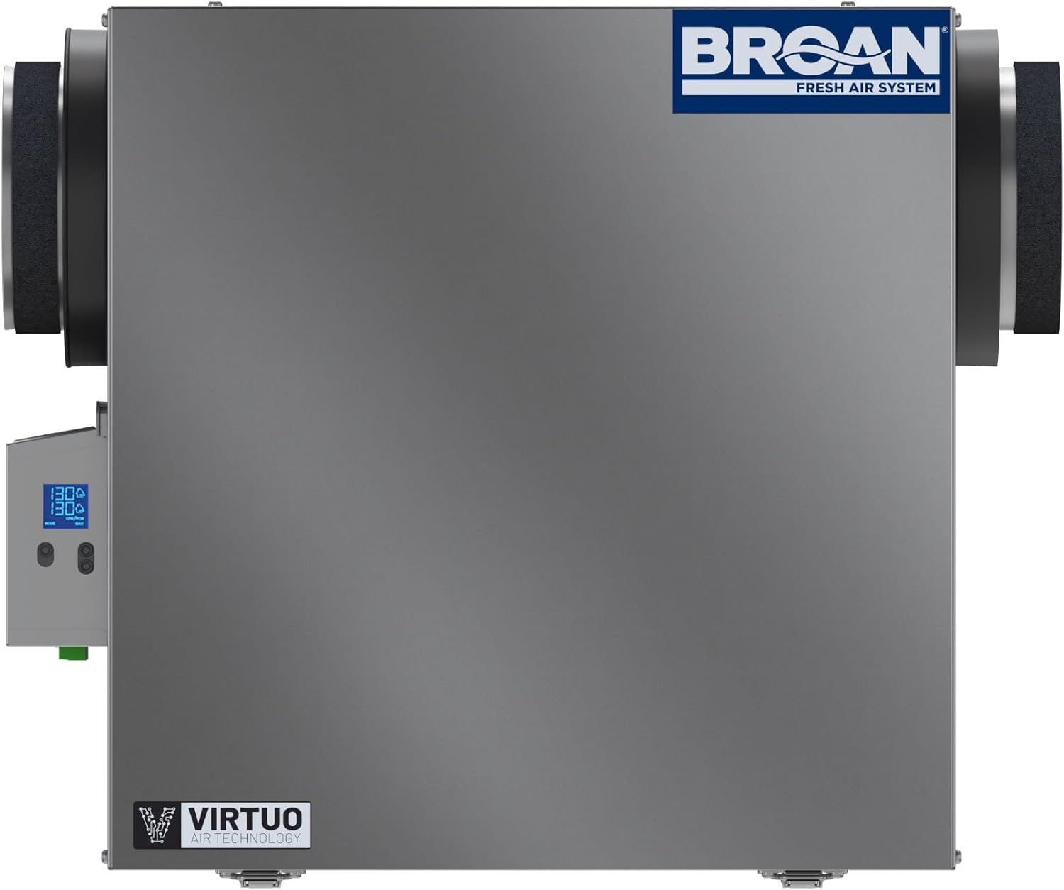 Broan B160H65RS AI 150 CFM Wall or Ceiling Mounted Heat Recovery Ventilator with VIRTUO™ Air Technology and Side Ports - N/A