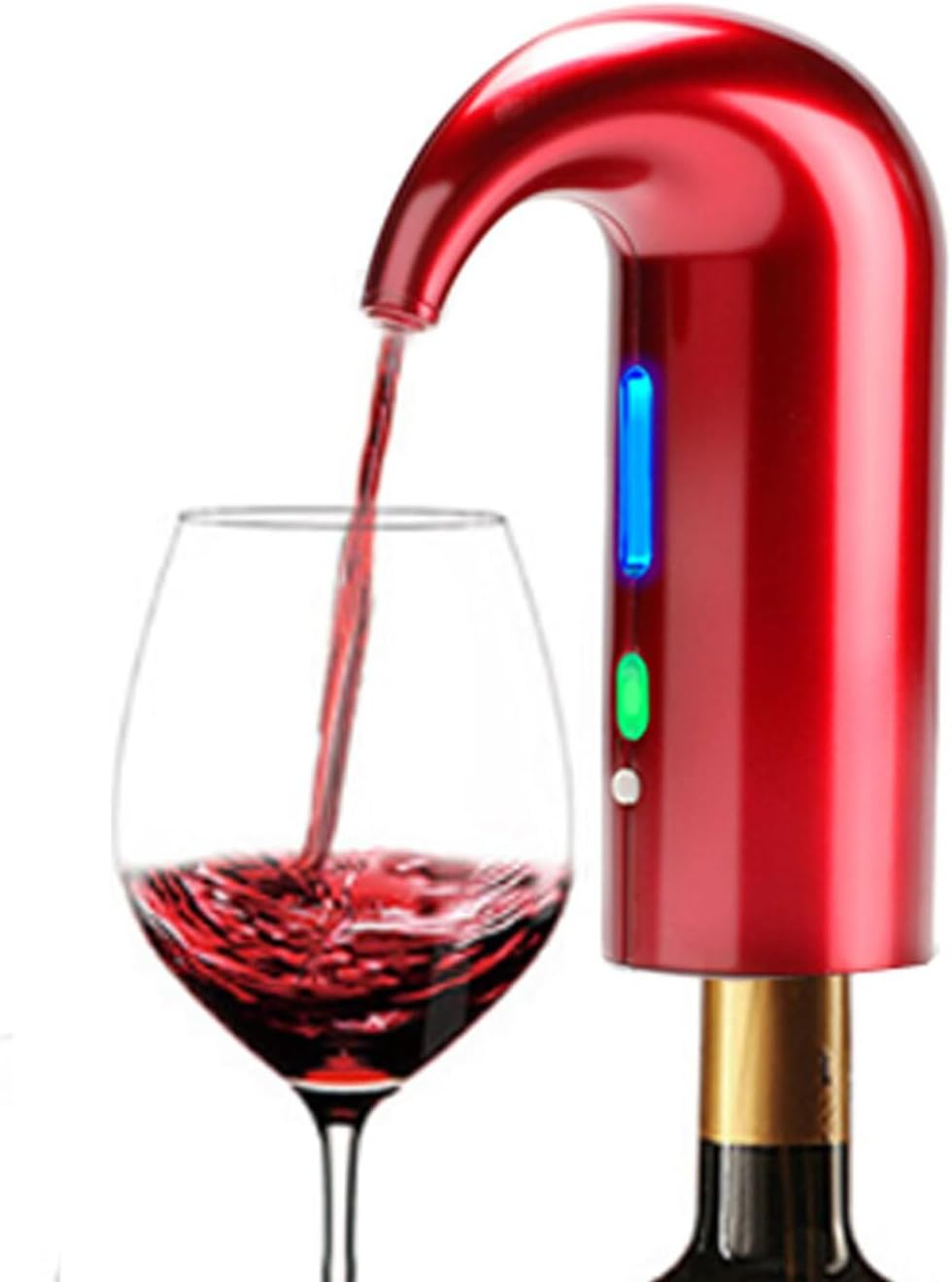 Wine Aerator, Electric Wine Aerator Pourer Multi Smart Wine Decanter with Aerator Portable One-Touch Wine Dispenser Automatic Wine Pourer with Stopper USB Rechargeable for Travel, Home, Bar