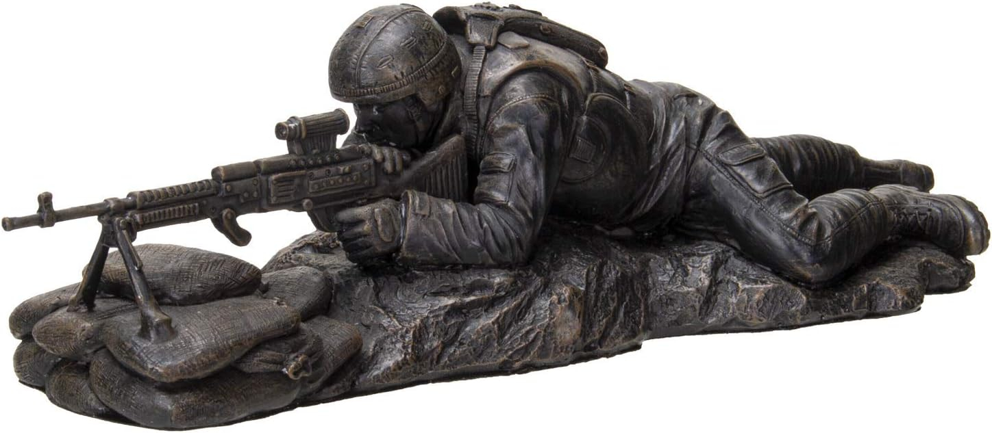 Pacific Giftware America's Finest Brave Soldier Laying Low Military Heroes Collectible Figurine