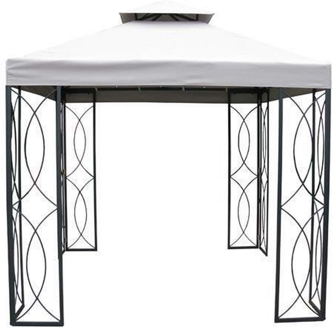 Garden Winds Replacement Canopy Top Cover for the Garden Treasures 8' x 8' Gazebo -Standard 350 - Damask Beige