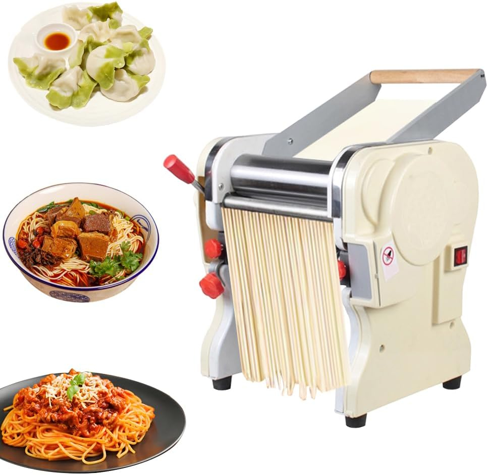 3mm Electric Pasta Press Maker Noodle Machine Automatic Noodle Making Machine with Round Knife 110V
