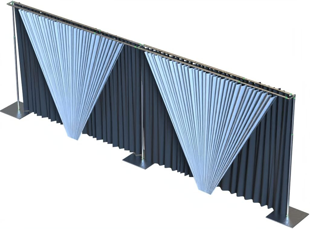 Adjustable Heavy Duty Portable Pipe and Drape Backdrop Kit 10FT x 20FT Double Crossbar Quick Set Up Without Tools for Wedding&Party&Event&Photography&Show&Display (No Drape)